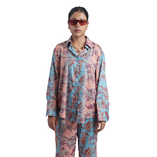 Paisley Women's Orange Co-ord/Shirt