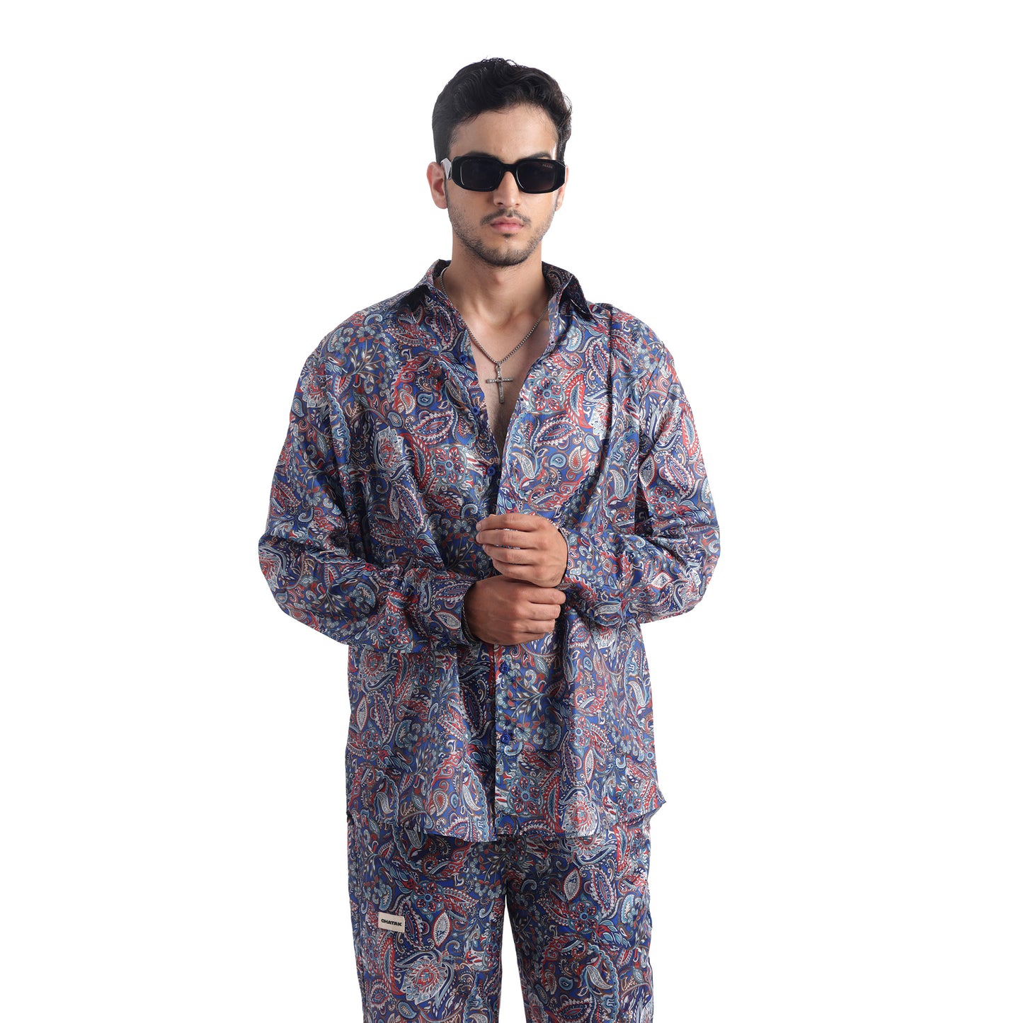 Paisley Men's Blue Coord/Shirt