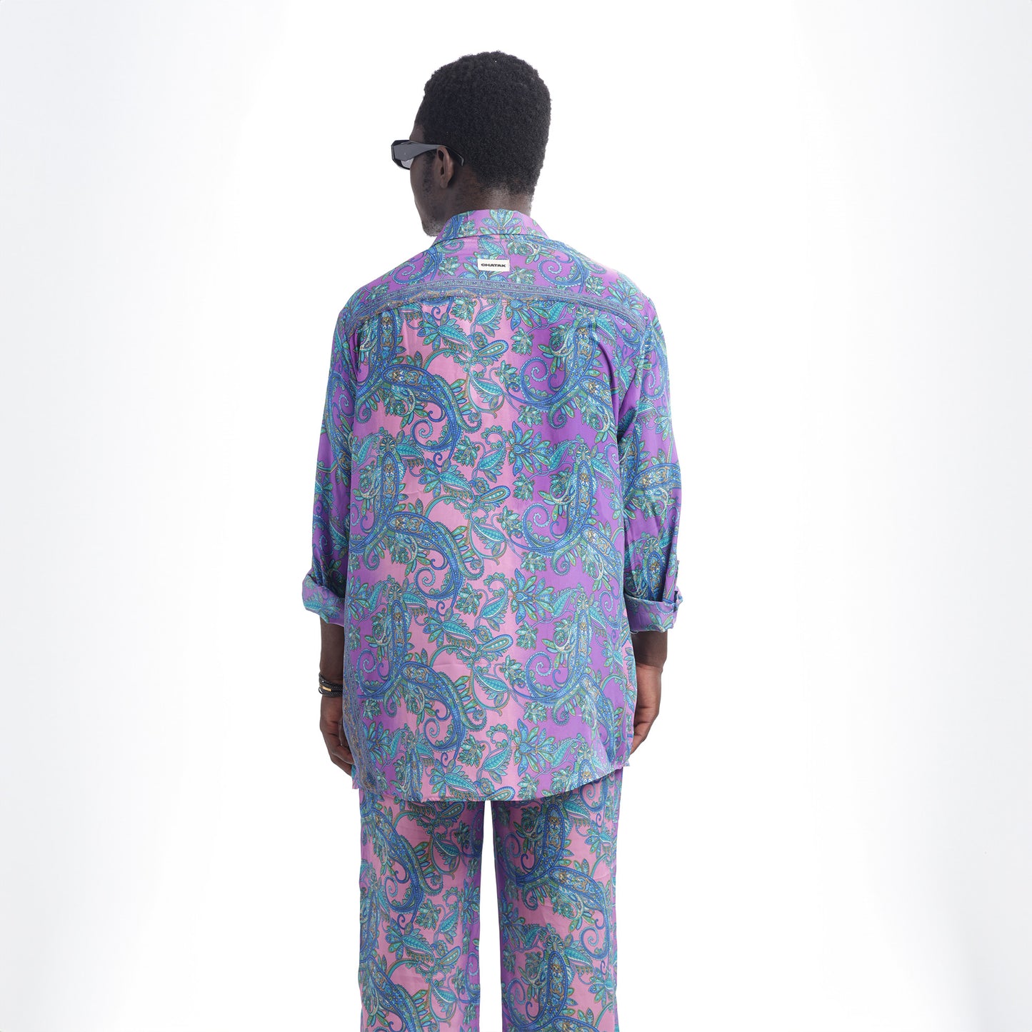 Paisley Men's Purple Co-ord/Shirt