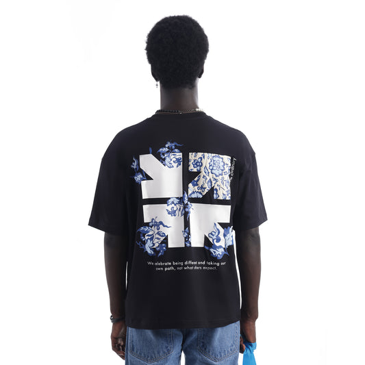 Hallerbose - Black Oversized T-shirt