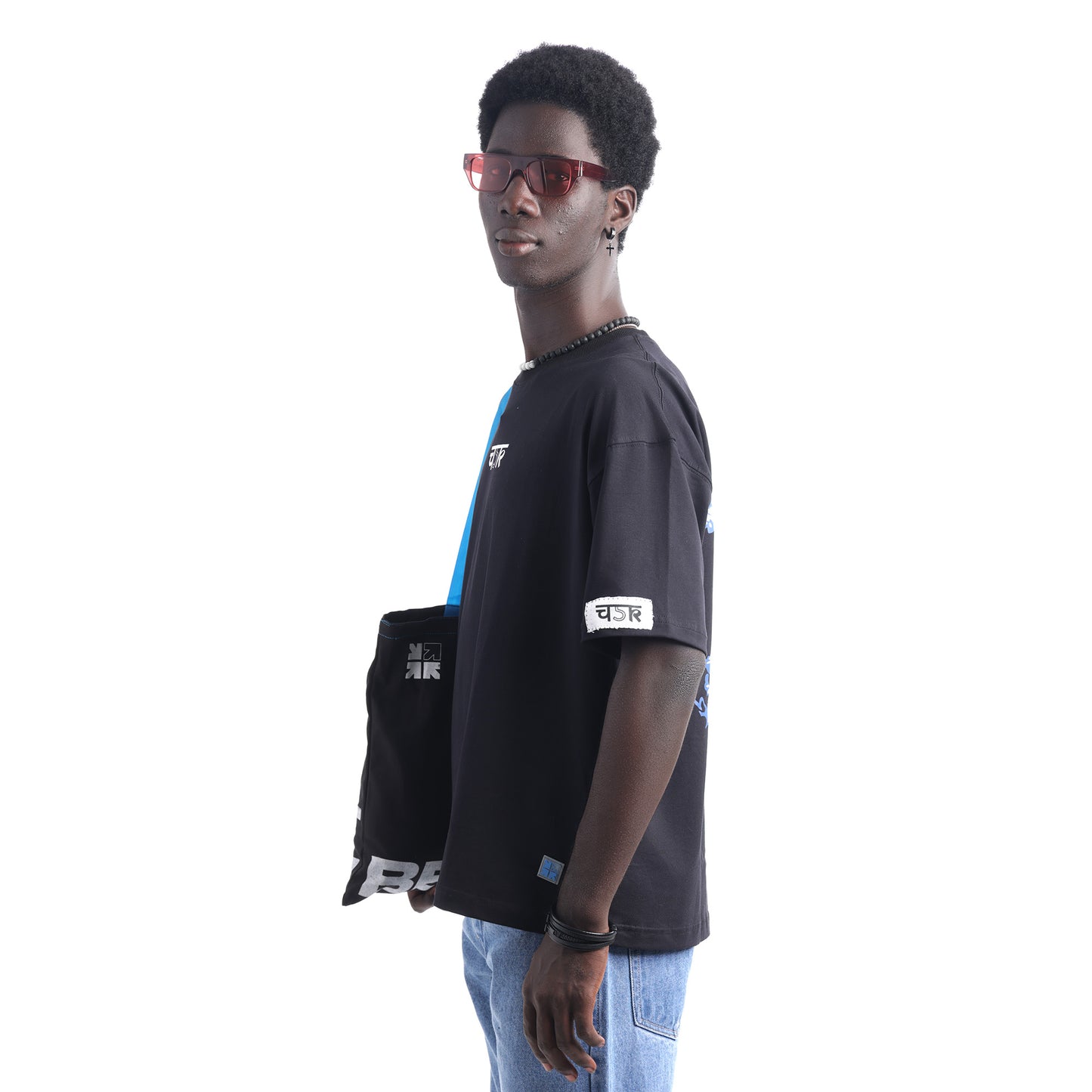 Hallerbose - Black Oversized T-shirt